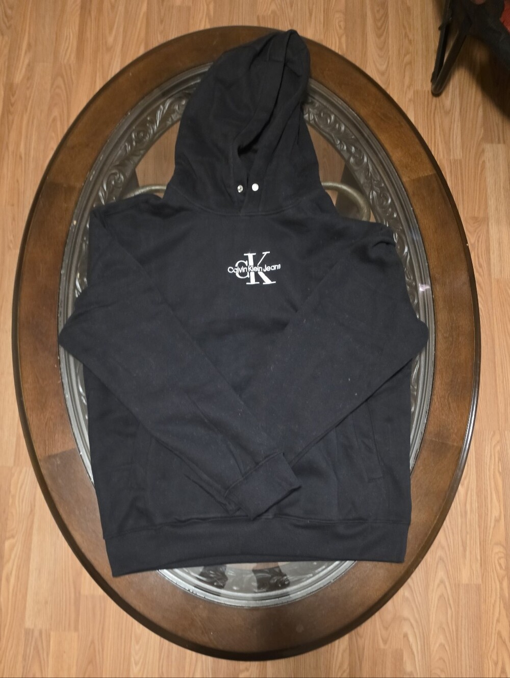 Calvin Klein Hoodie Embroidered CK Logo Hoodie Pullover